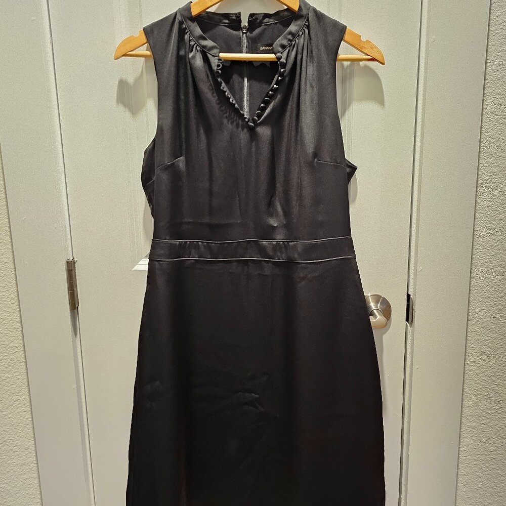 Banana Republic Black Satin Dress